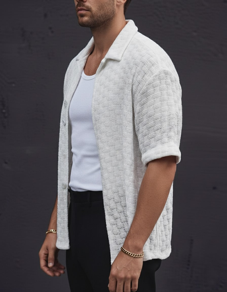 Elite Textured Casual Shirts for Men